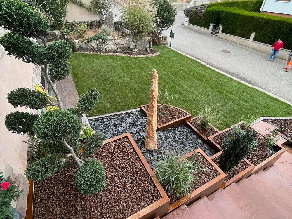 Terrasse & jardin structuré