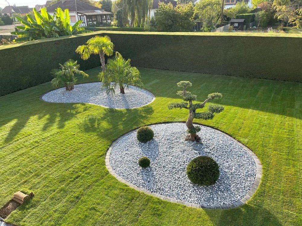Jardin japonisant & galets